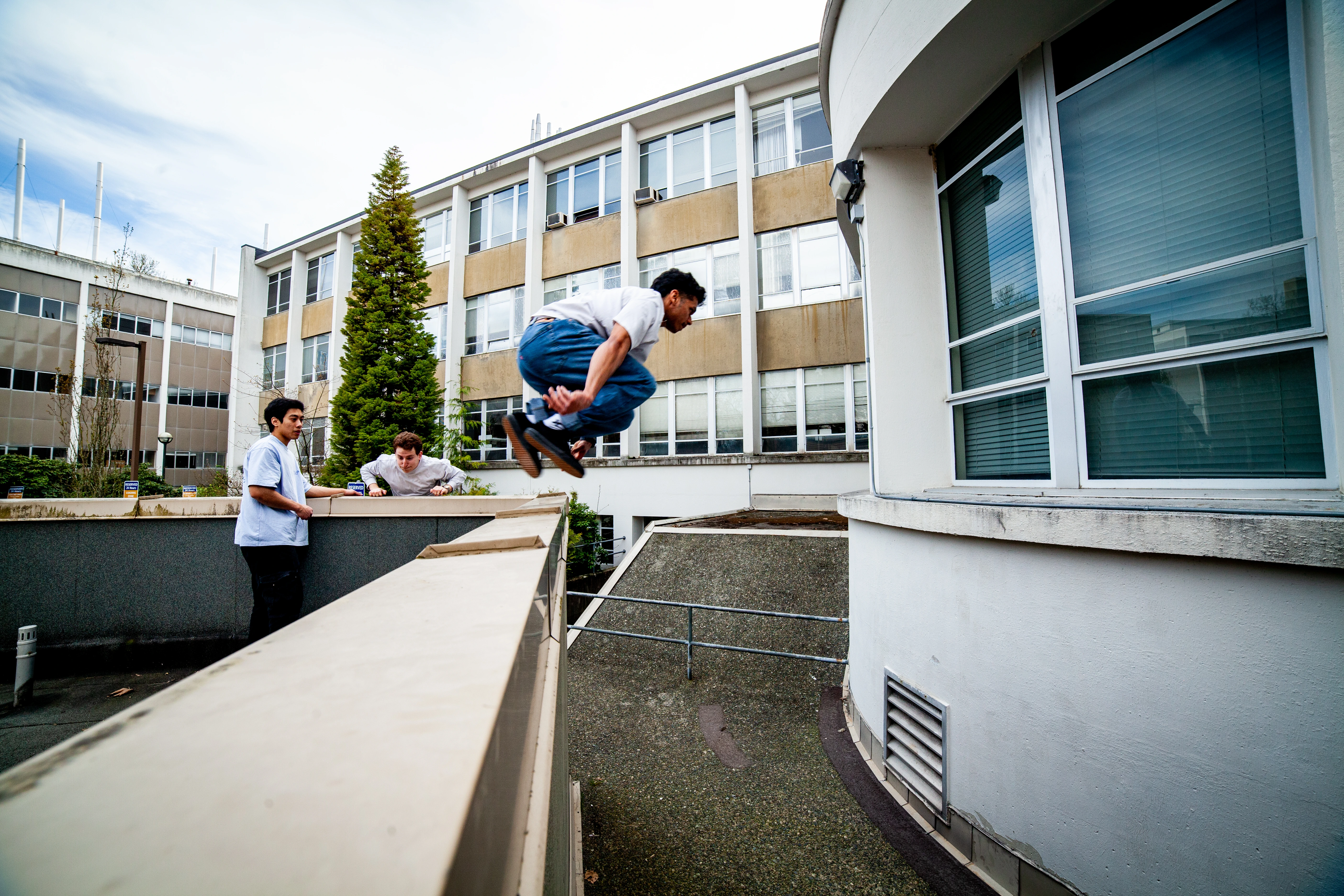 Coach Nithin rooftop cat pass
